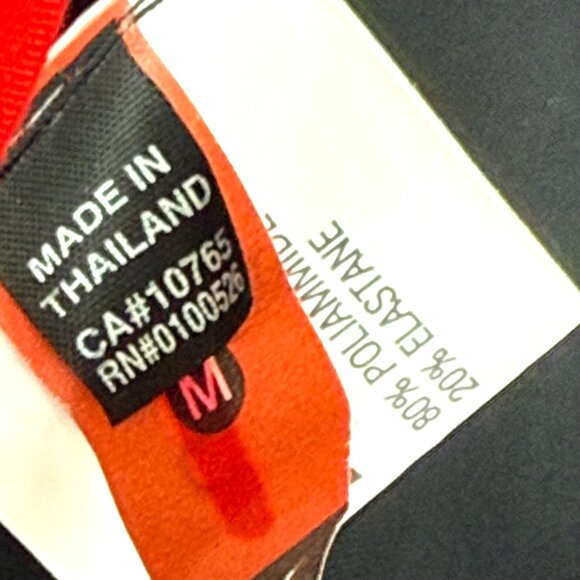 BLOCH Reversible Square Neck Open Back Leotard Unitards Womens M Red Black NEW - Picture 5 of 6